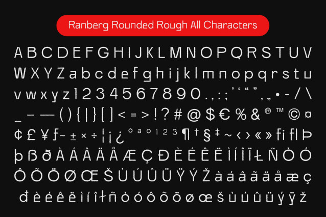 Ranberg Rounded Rough Font preview image 5