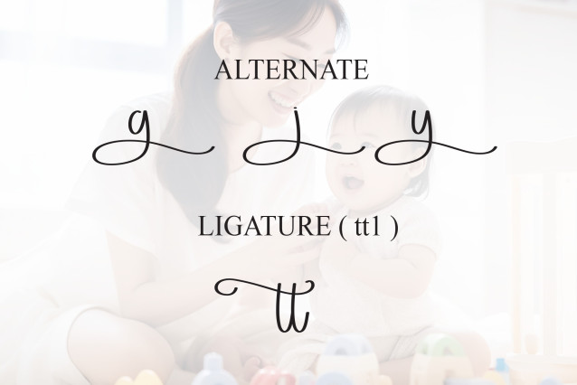 Babysitter Script Font preview image 5