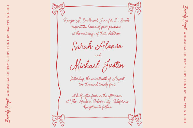 Beverly Script Font preview image 2