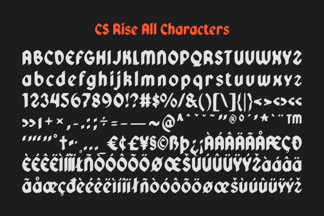 CS Rise Drawn Font preview image 5