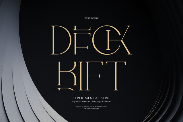 Deck Rift | Experimental Serif Font