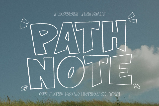 Path Note Display Font