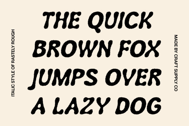 Rastely Rough Font preview image 2