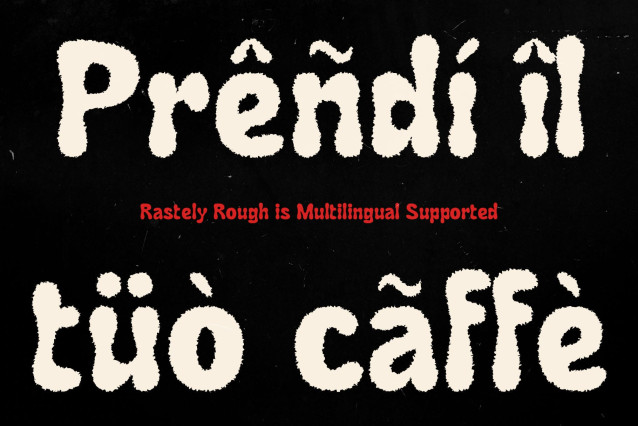 Rastely Rough Font preview image 4