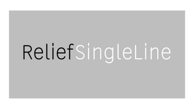 Relief SingleLine Font