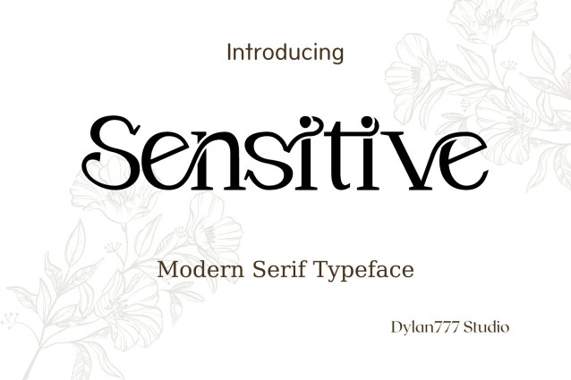 Sensitive Font