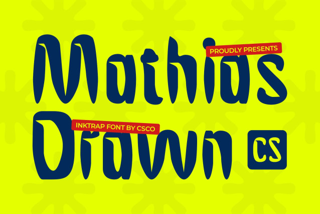 CS Mathias Drawn Font
