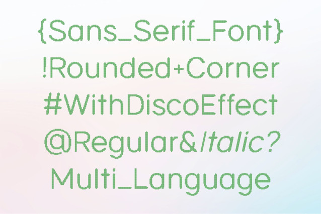 Napzer Rounded Disco Font preview image 3