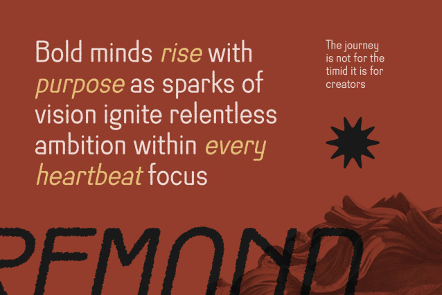 Remond Rounded Rough Font preview image 3