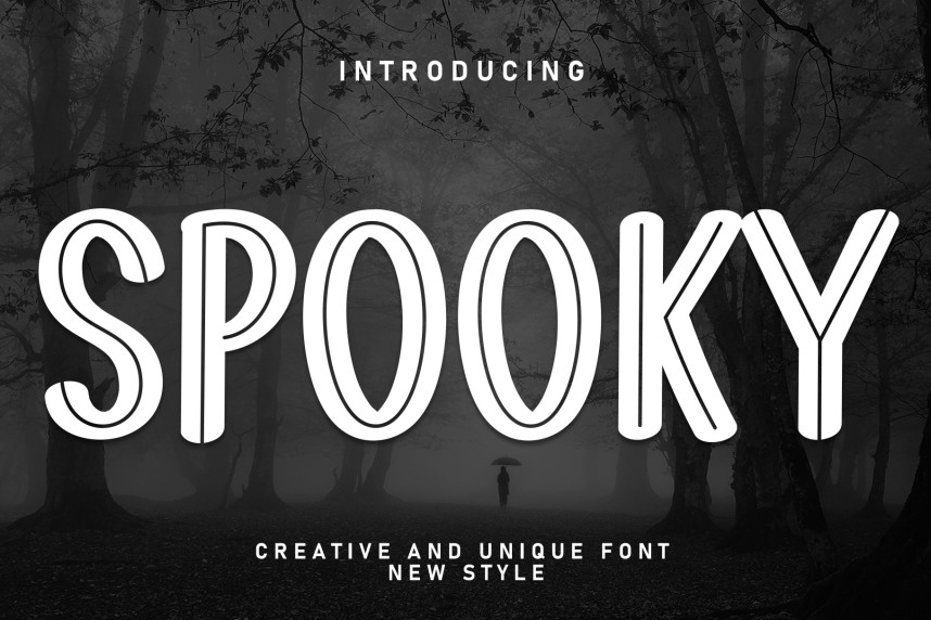 Spooky Unique Font