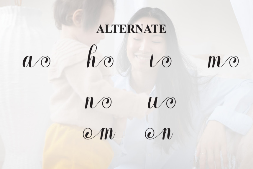 Mama Script Handwritten Font preview image 5