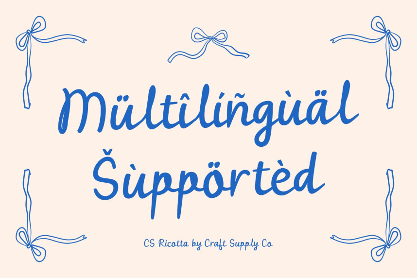 CS Ricotta Font preview image 4