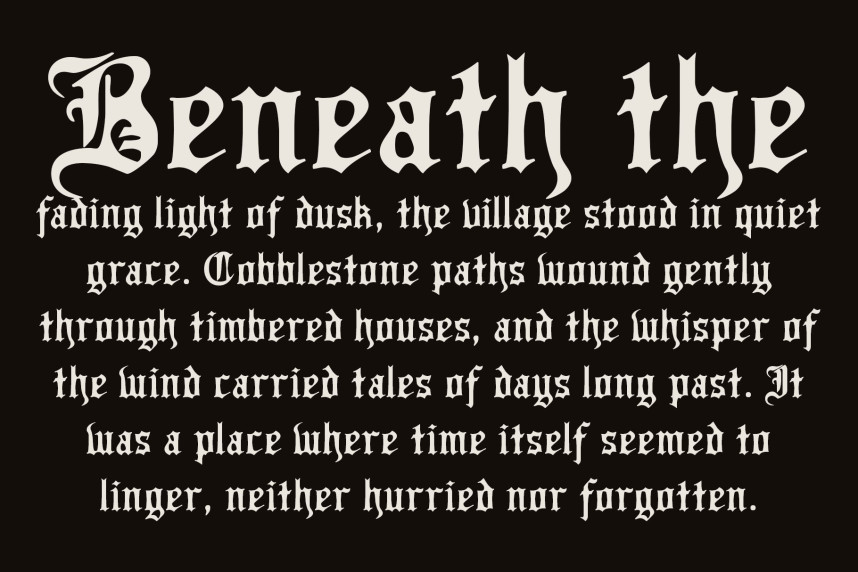 CS Rubeus Drawn Font preview image 2