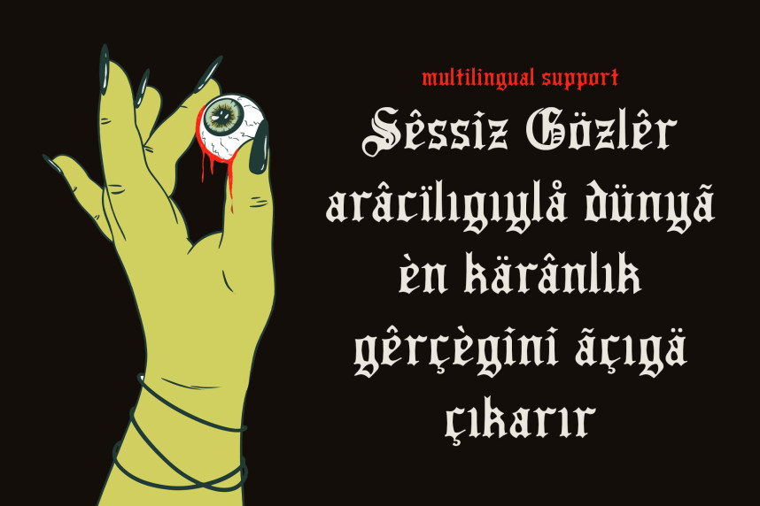 CS Rubeus Drawn Font preview image 4