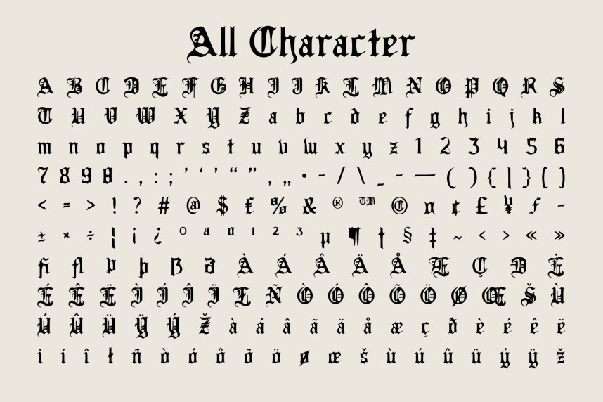 CS Rubeus Drawn Font preview image 5