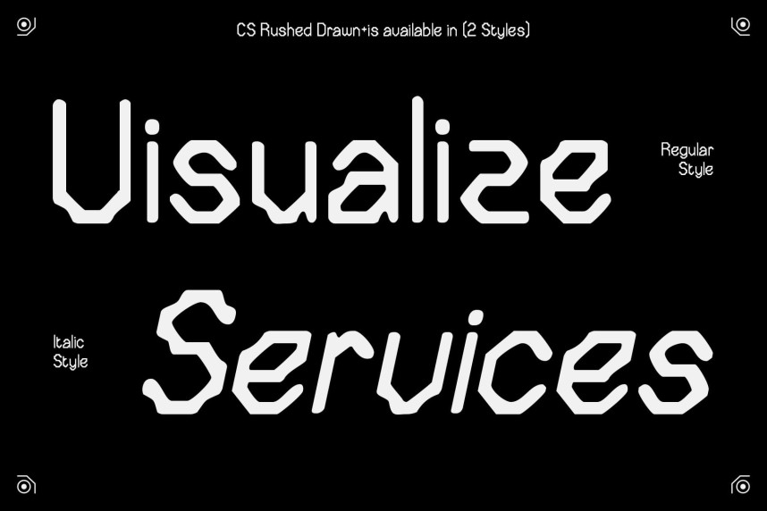 CS Rushed Drawn Font preview image 3