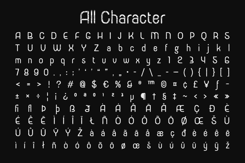 Levatta Rounded Stamp Font preview image 5