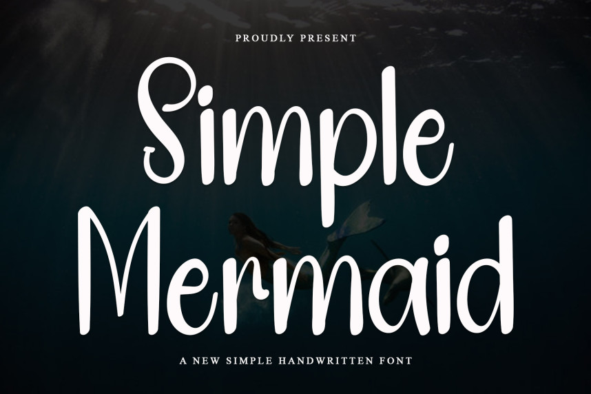 Simple Mermaid Handwritten Font