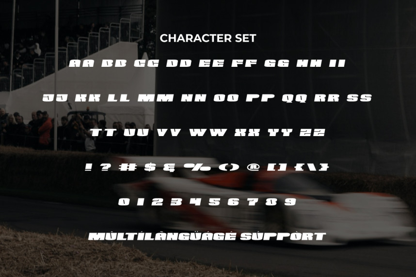 General Racing Font preview image 5