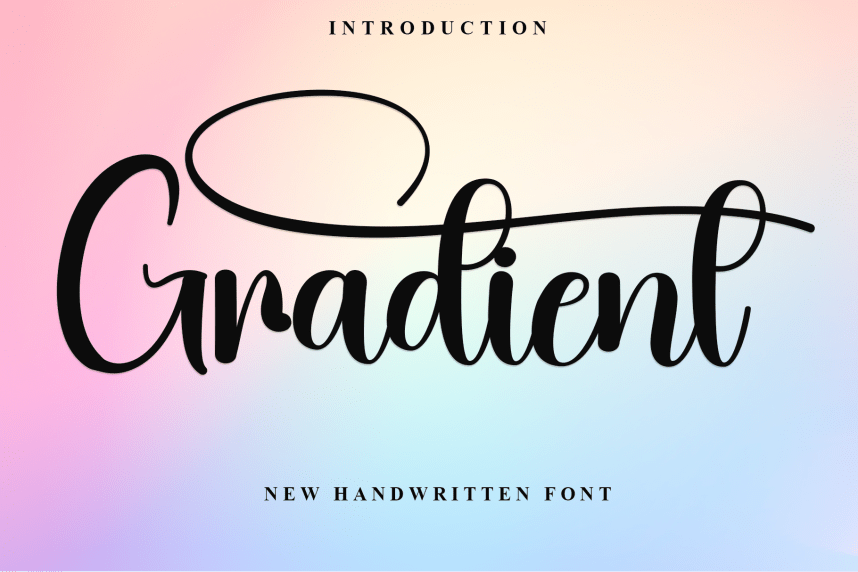 Gradient - Modern Handmade Font