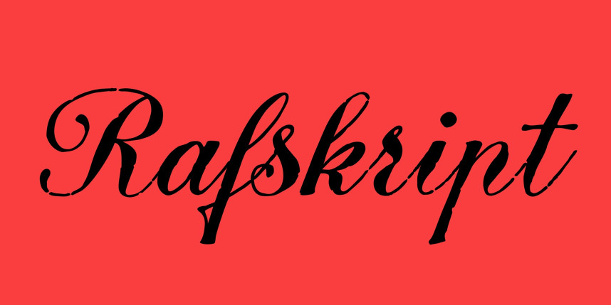 PF Rafskript Font