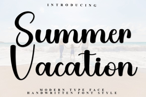 Summer Vacation Style Script Font