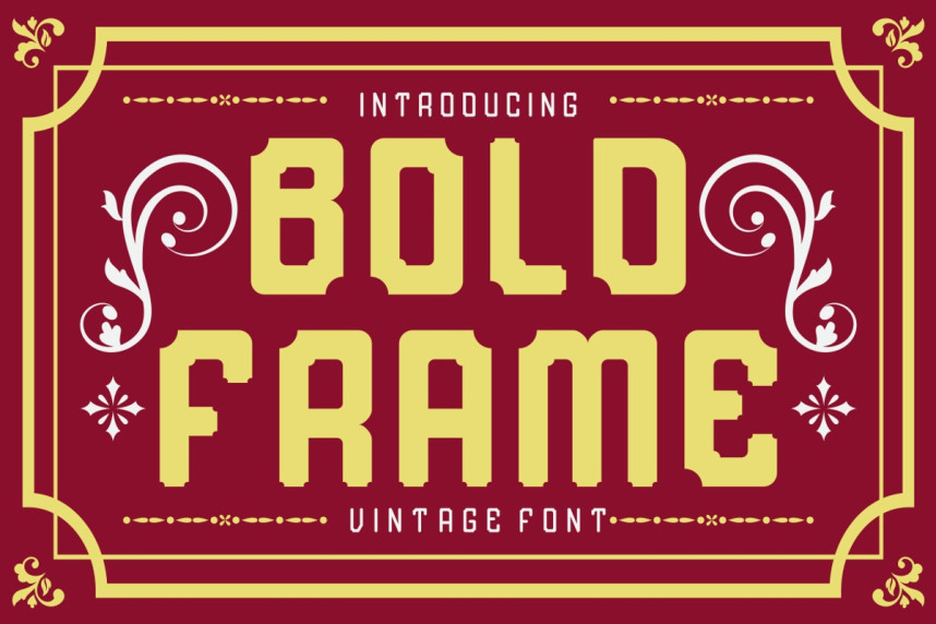 Bold Frame Font