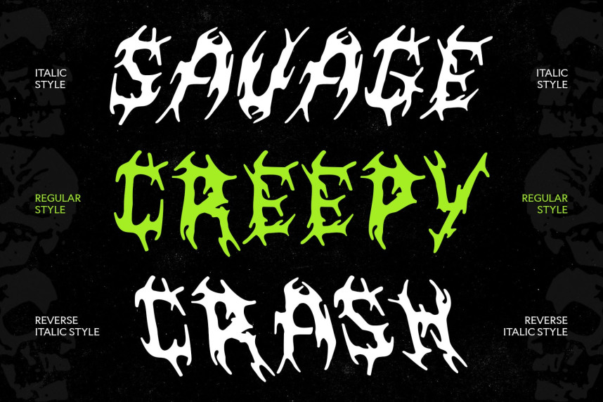 CS Ravage Font preview image 2