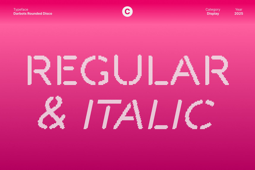 Darbots Rounded Disco Font preview image 2