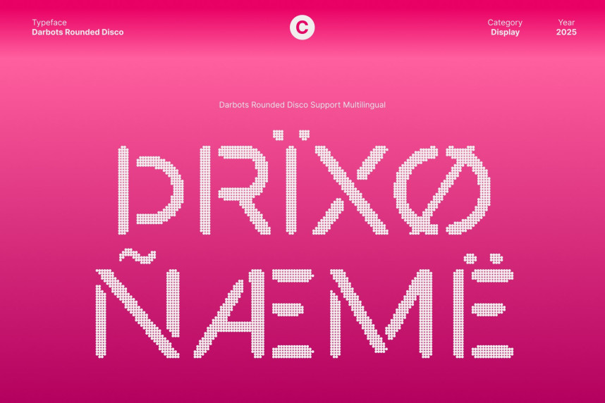Darbots Rounded Disco Font preview image 4