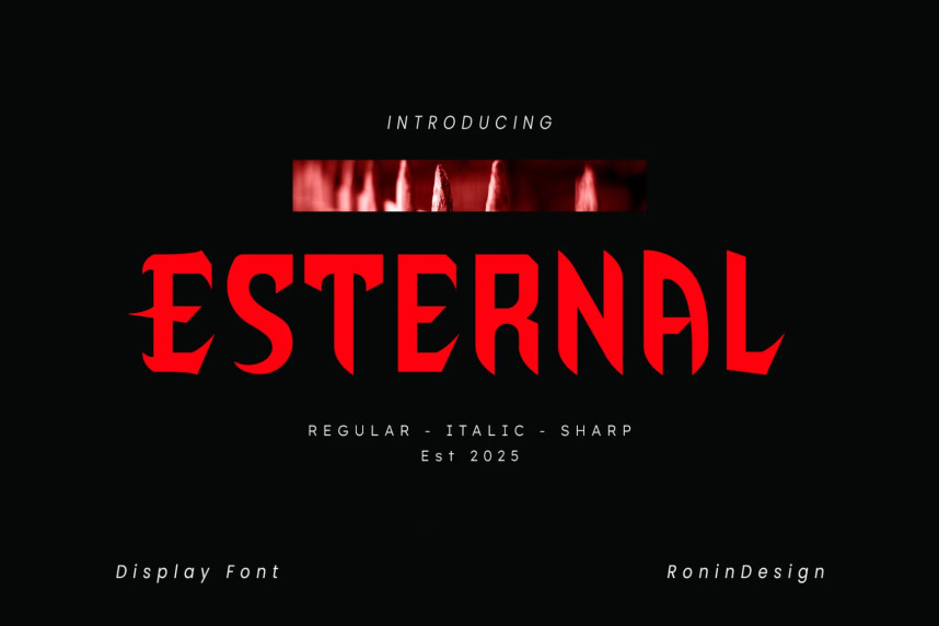 Esternal Display Font