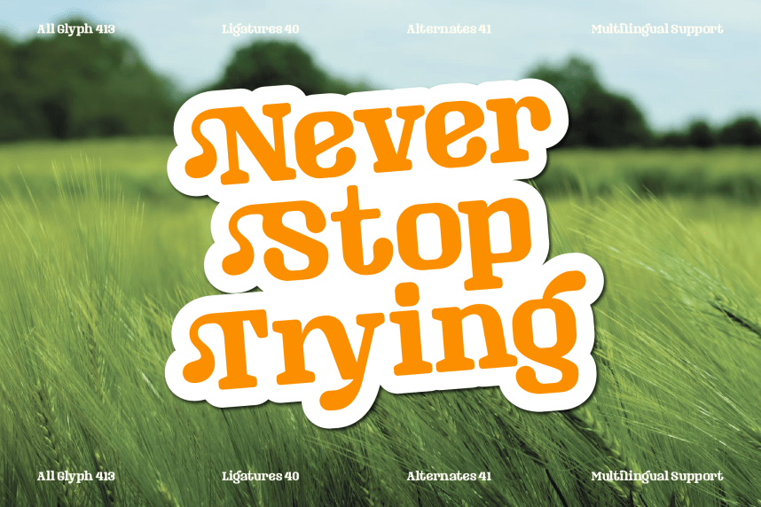 Masking Renta Font preview image 3