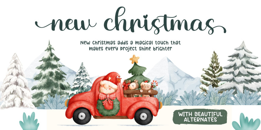 New Christmas Script Font