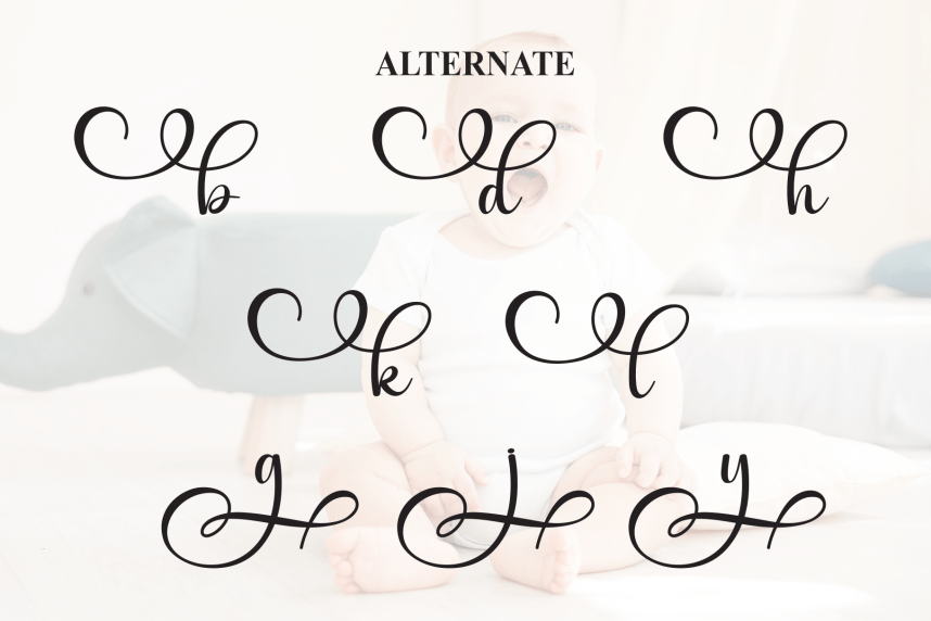 Babyish Simple Handwritten Font preview image 5