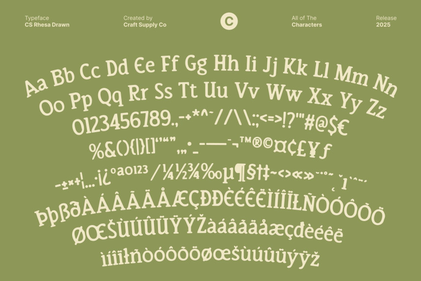 CS Rhesa Drawn Font preview image 5