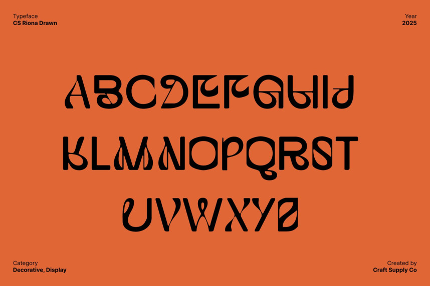 CS Riona Drawn Font preview image 5