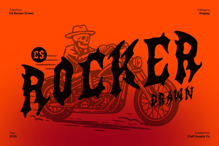 CS Rocker Drawn Font