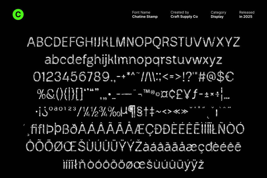 Corwine Rounded Stamp Font preview image 5