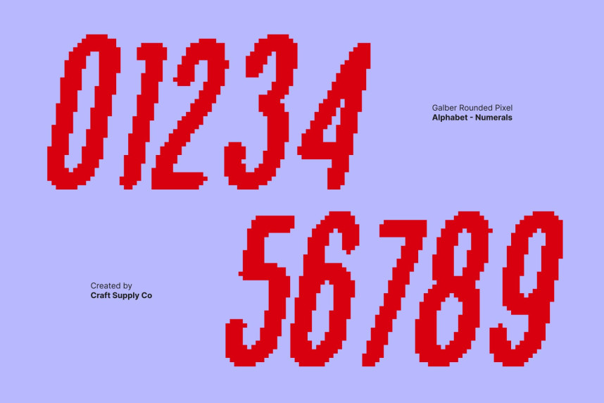 Galber Rounded Pixel Font preview image 2