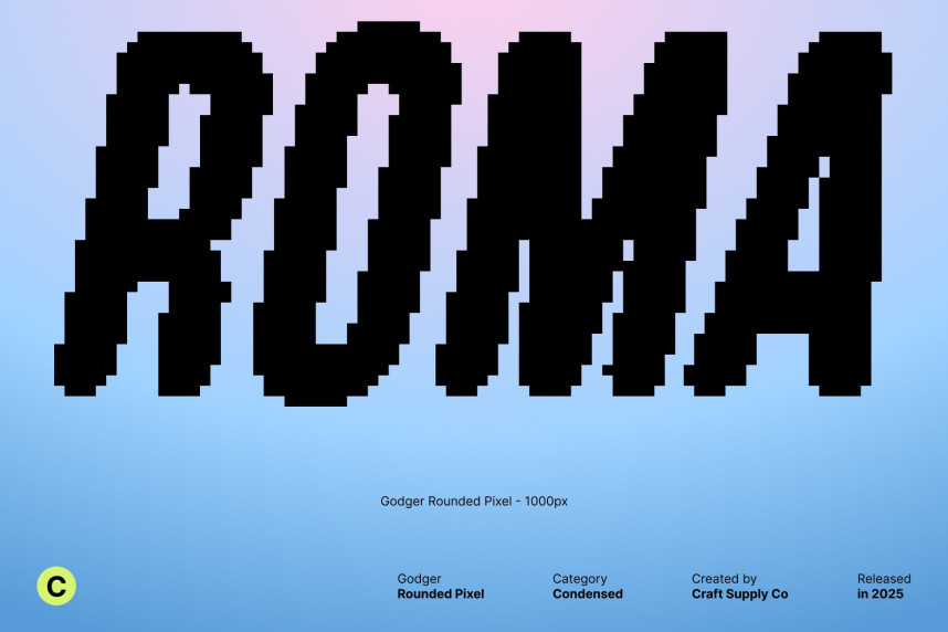 Godger Rounded Pixel Font preview image 2