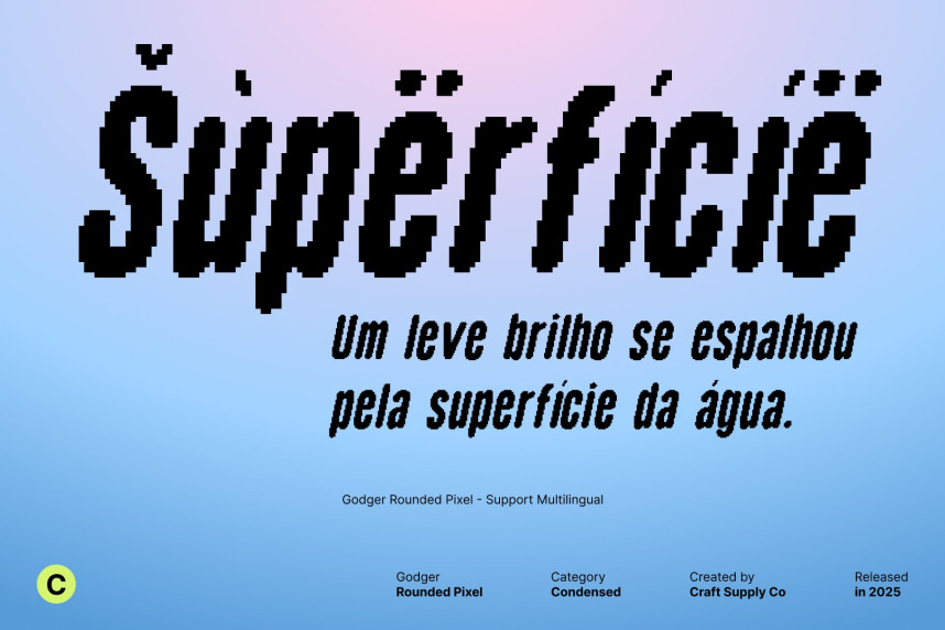 Godger Rounded Pixel Font preview image 4