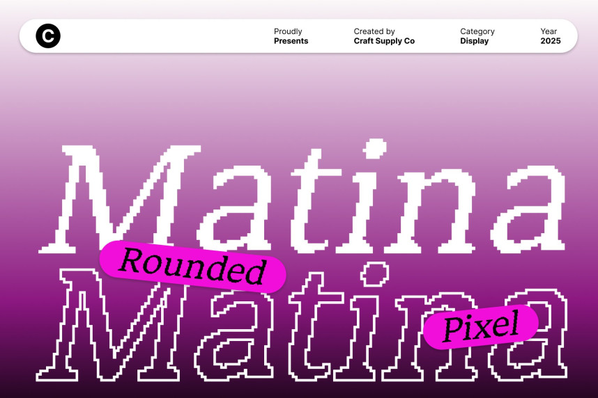 Matina Rounded Pixel Font