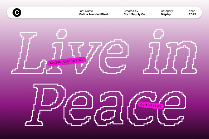 Matina Rounded Pixel Font preview image 2