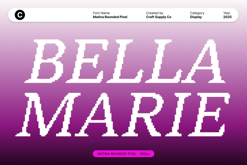 Matina Rounded Pixel Font preview image 3