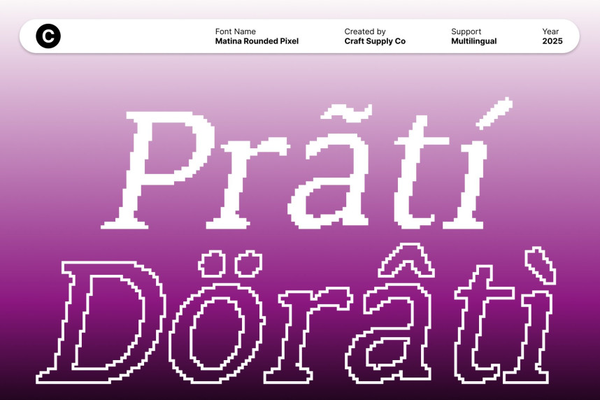 Matina Rounded Pixel Font preview image 4