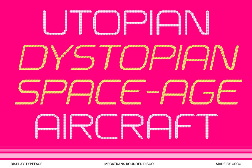 Megatrans Rounded Disco Font preview image 2