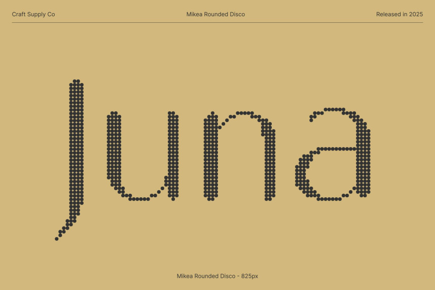 Mikea Rounded Disco Font preview image 2