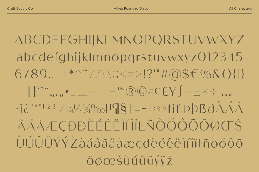 Mikea Rounded Disco Font preview image 5