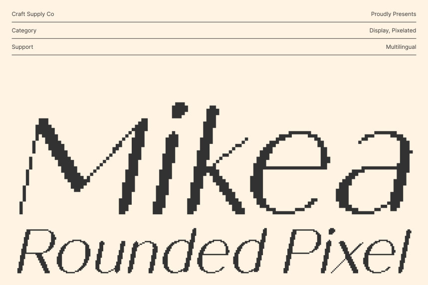 Mikea Rounded Pixel Font
