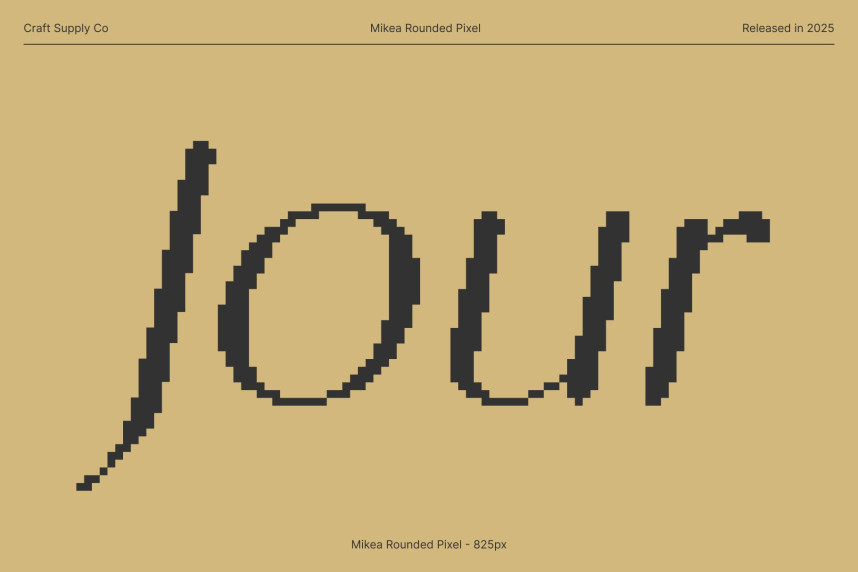 Mikea Rounded Pixel Font preview image 2